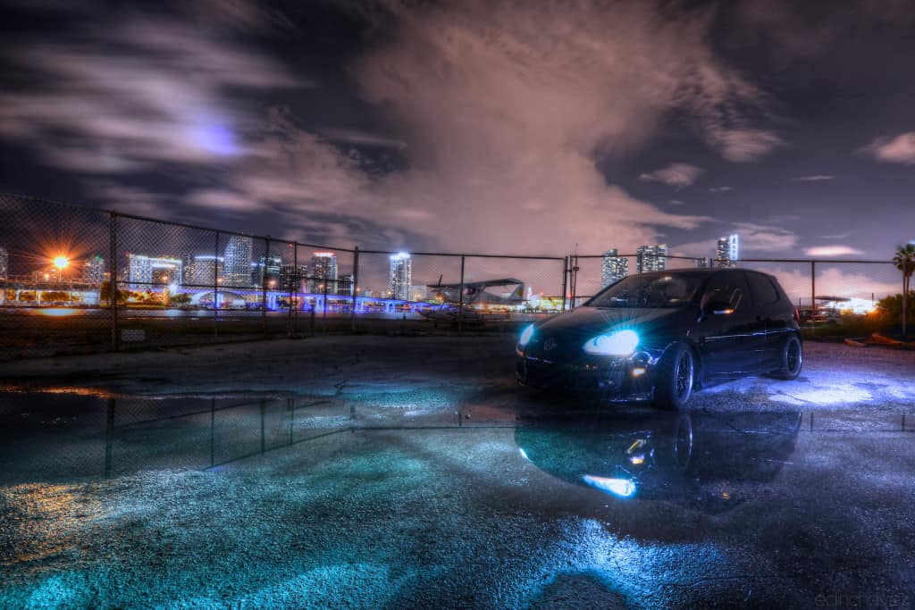 VW GTI Painted with light