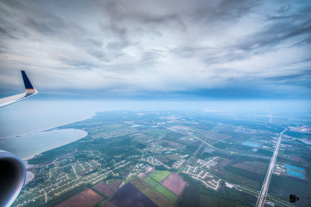 Photos from an airplane