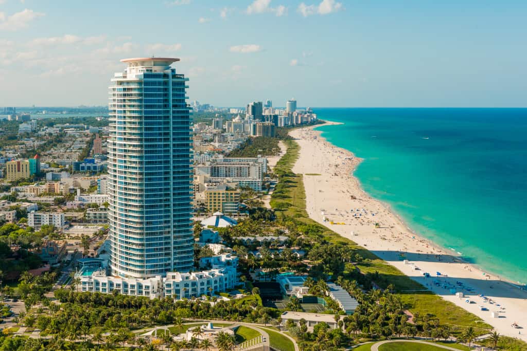 Miami Beach from the air