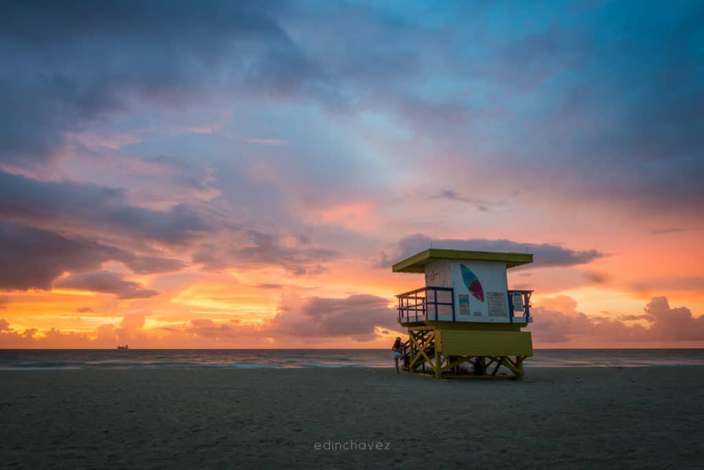 Miami Beach Sunrise Expecting a Storm