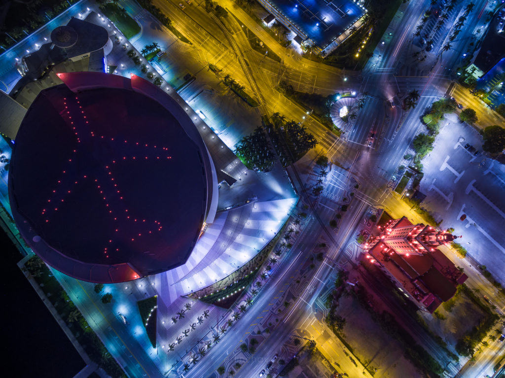 American Airlines Arena from the Air