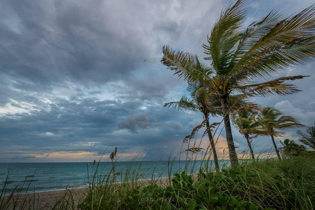 Stormy day on the beach