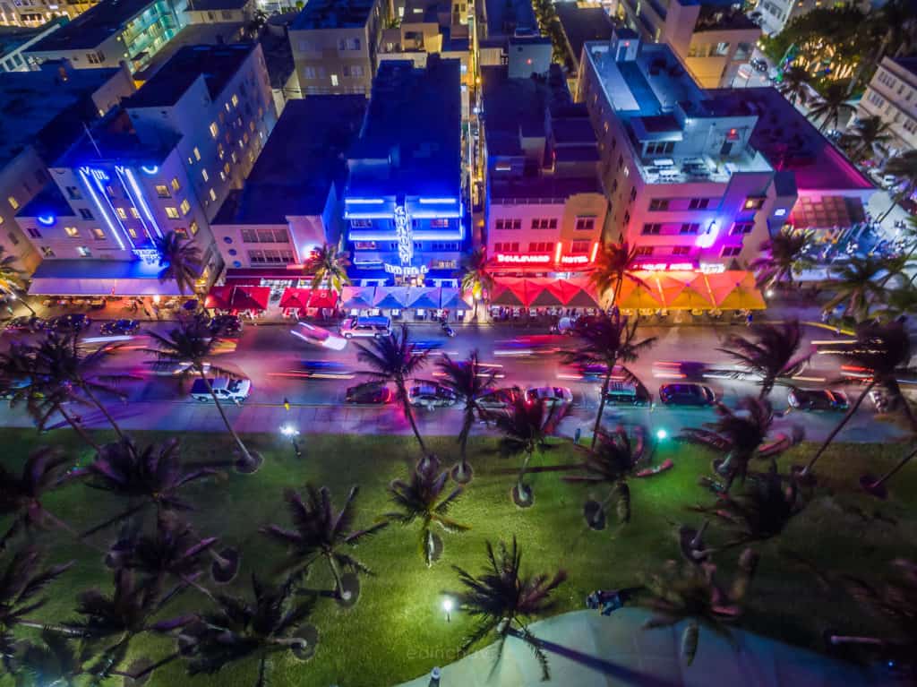 Ocean Drive Dressed in Colors