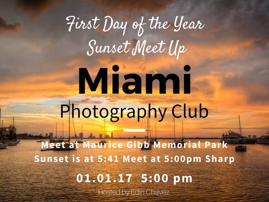 First day of the year sunset Meetup