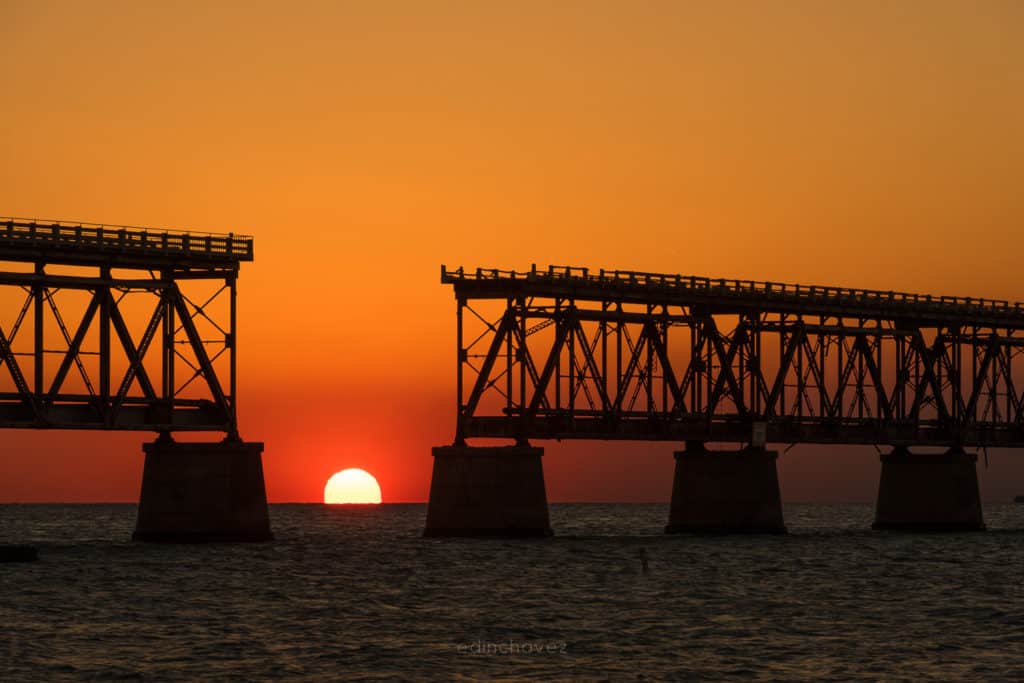 The best place to shoot the Old bridge in Key West
