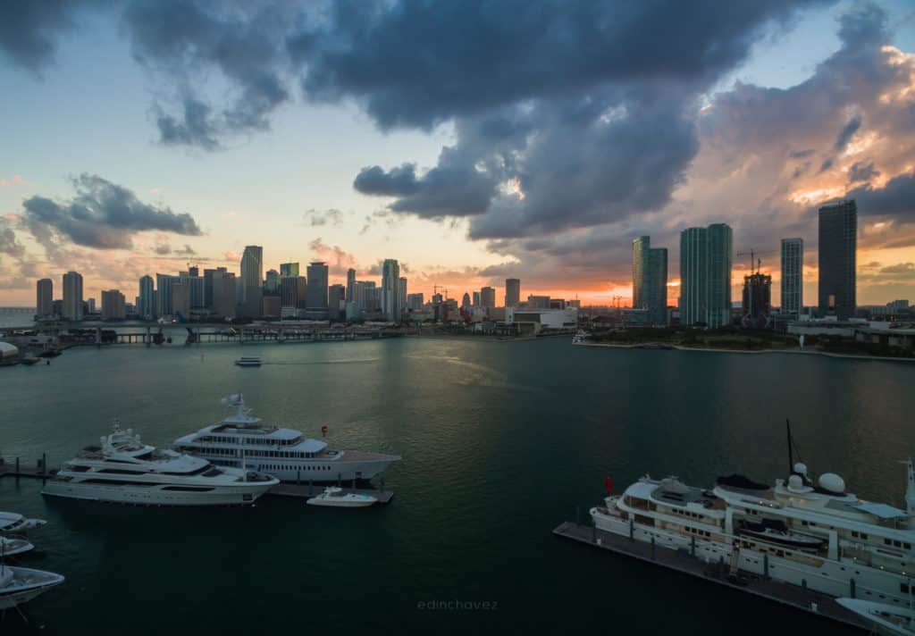 Facebook Live during Sunset
