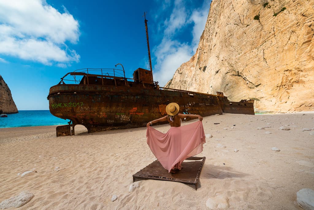 8 Tips TO Master Composition girl in dress by a shipwreck