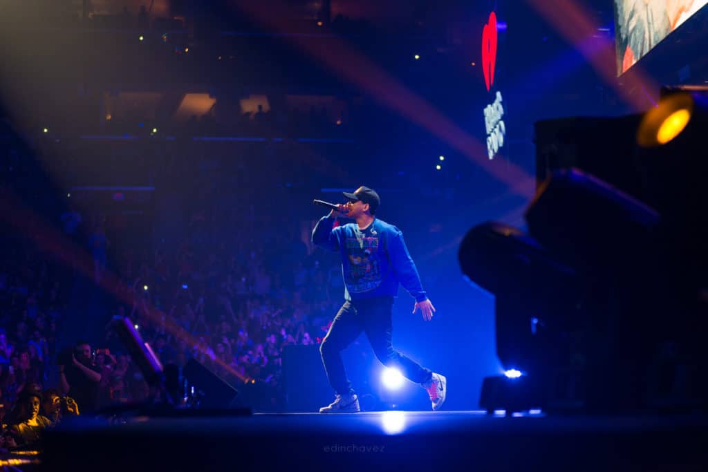 Photographing Logic Live on stage