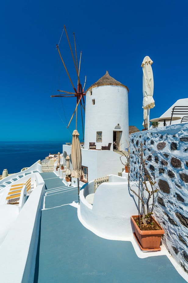 Sunset Windmill Santorini Best Place to Photograph