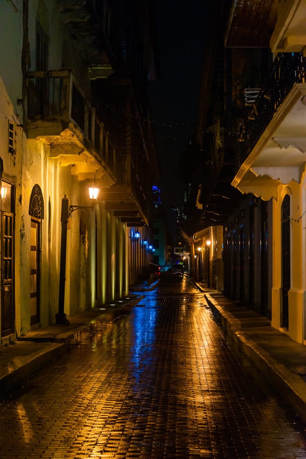 Best photography sopts in panama casco viejo panama at night