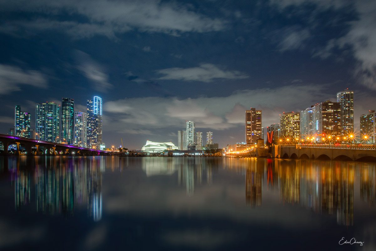 Miami skyline photography at night private tour