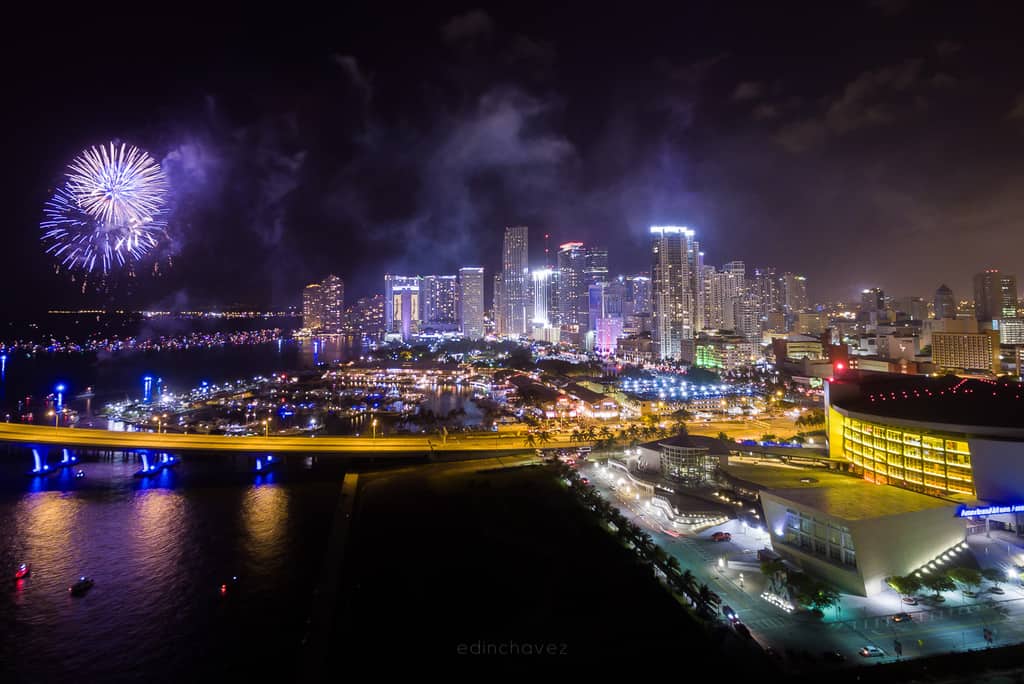 best places to shoot the fireworks in miami