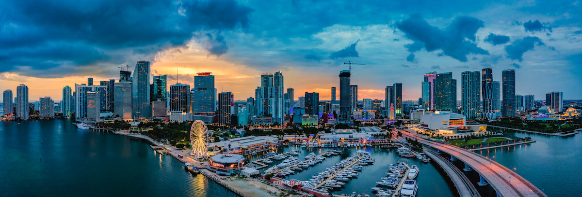 Miami Panorama, panoramic photos of miami, miami photos