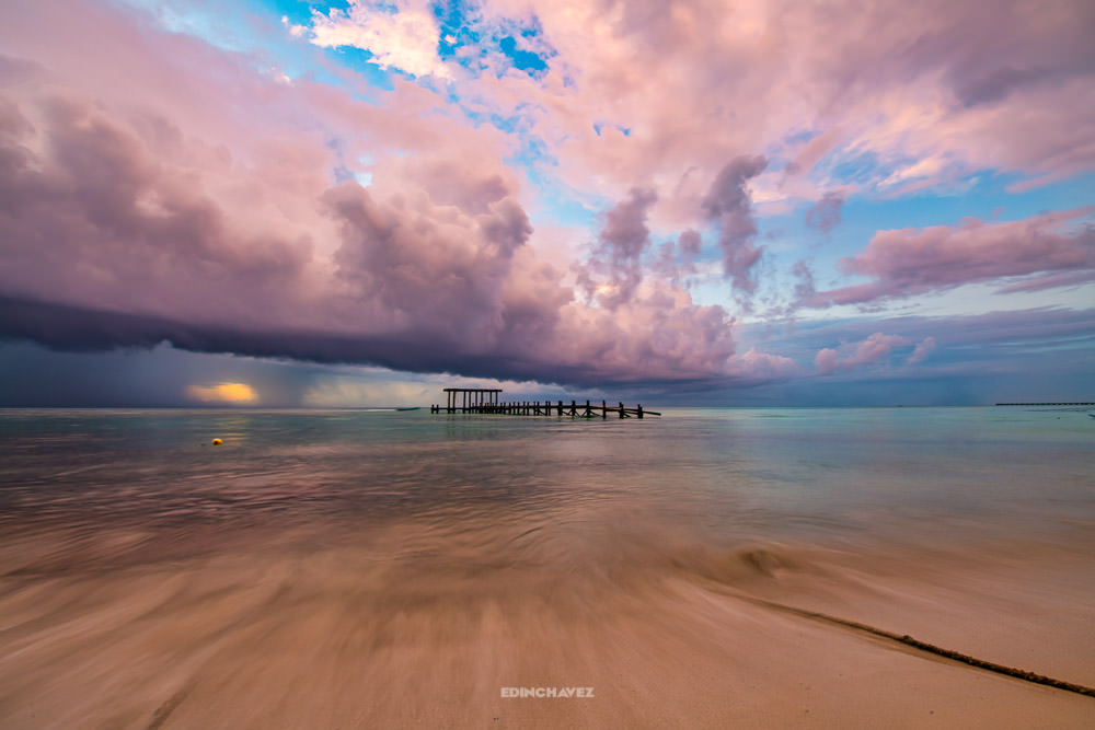 Abandoned Pier Playa del Carmen location