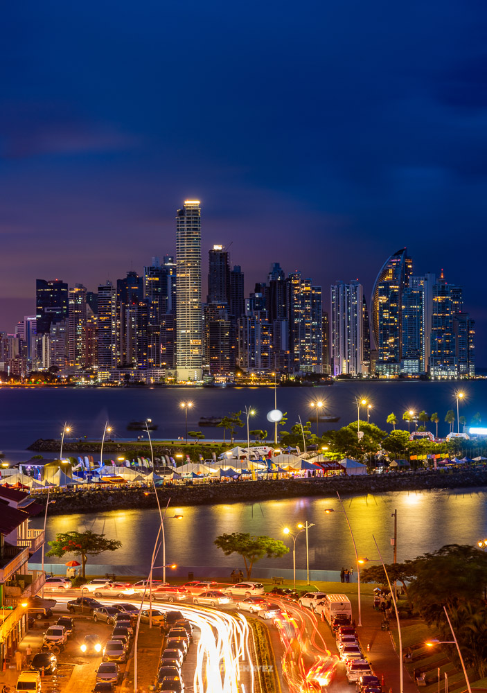 Panama City Lights, panama night photography, where to get night photos of panama