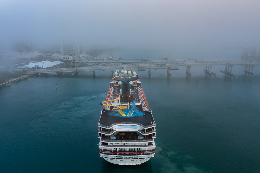 Miami covered in Fog, miami fog, miami skyline under fog, foggy miami, miami beach photography workshop