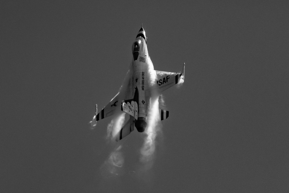 US Air Force Thunderbirds Black and White Fine Art Photography Print | Edin Chavez | Award-Winning Aviation Photography