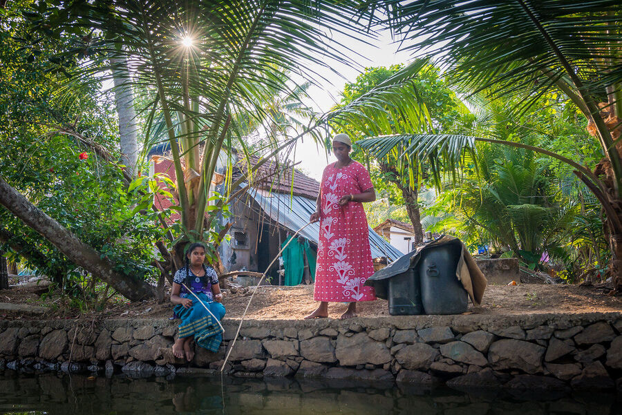 Fine art documentary print of an Indian village elder, quiet dignity and a lifetime of experience visible in a perfectly composed environmental portrait
