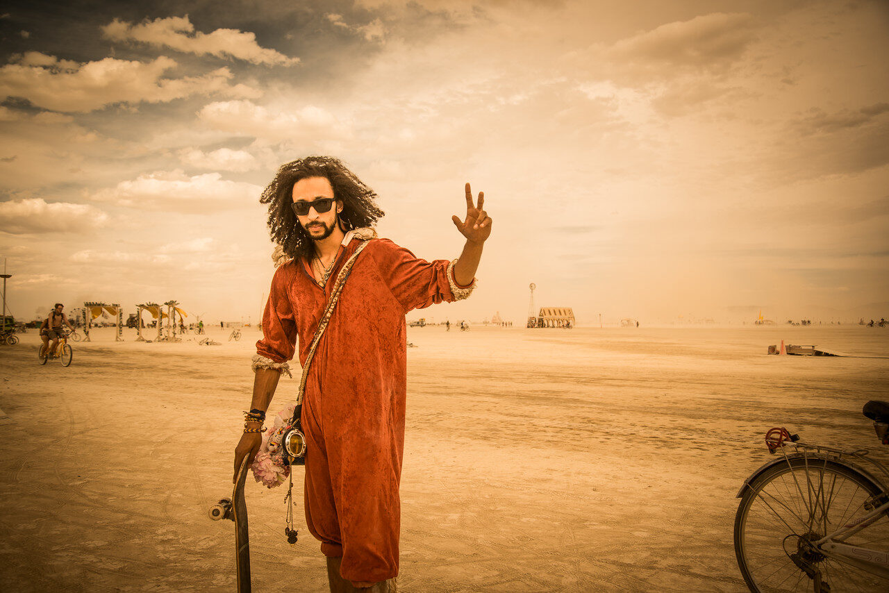 Burning Man Fine Art Print — Black Rock City, Nevada by Edin Chavez