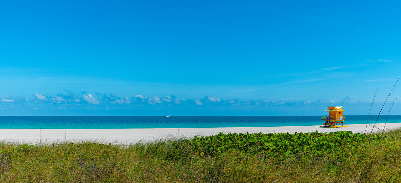 Panoramas — Miami Beach Blues — Fine Art Photography by Edin Chavez
