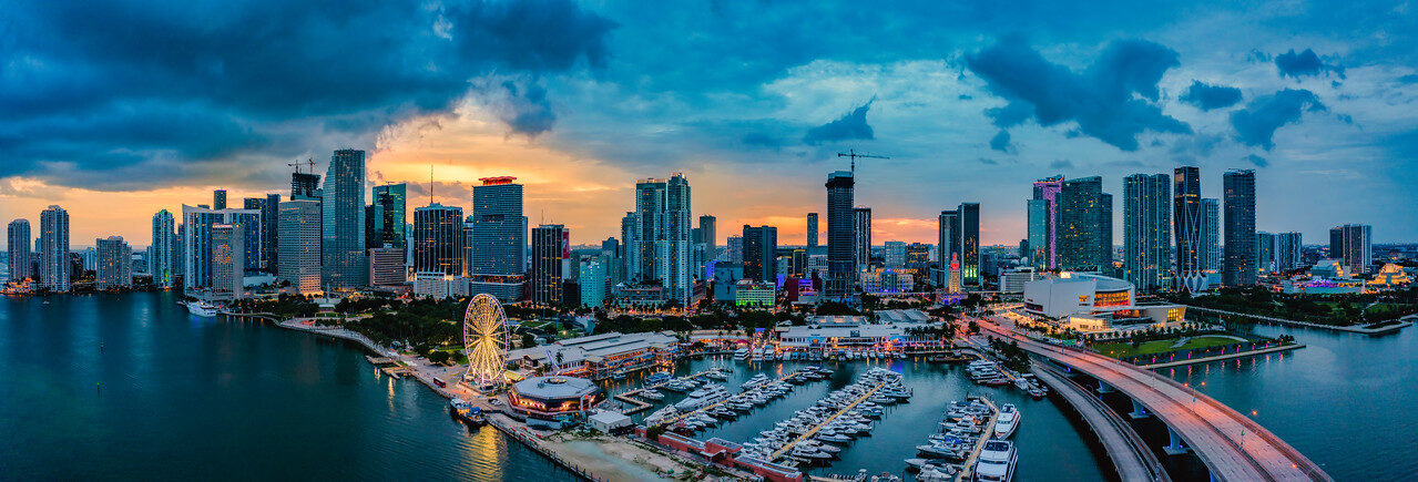 Panoramas — Miami Downtown Panorama — Fine Art Photography by Edin Chavez